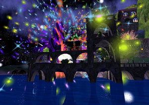 Waterstage exploding
