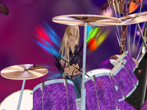 Cat Gisel on Drums