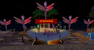 Strangefates Stage at Monkey Island